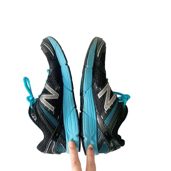 New Balance 470 V3 Women's Running Sneakers Size 8.5 B Black Blue Lace Up - Picture 7 of 10